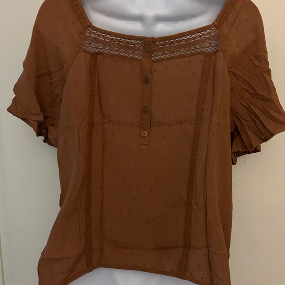 Free people rust color blouse - Picture 2 of 8